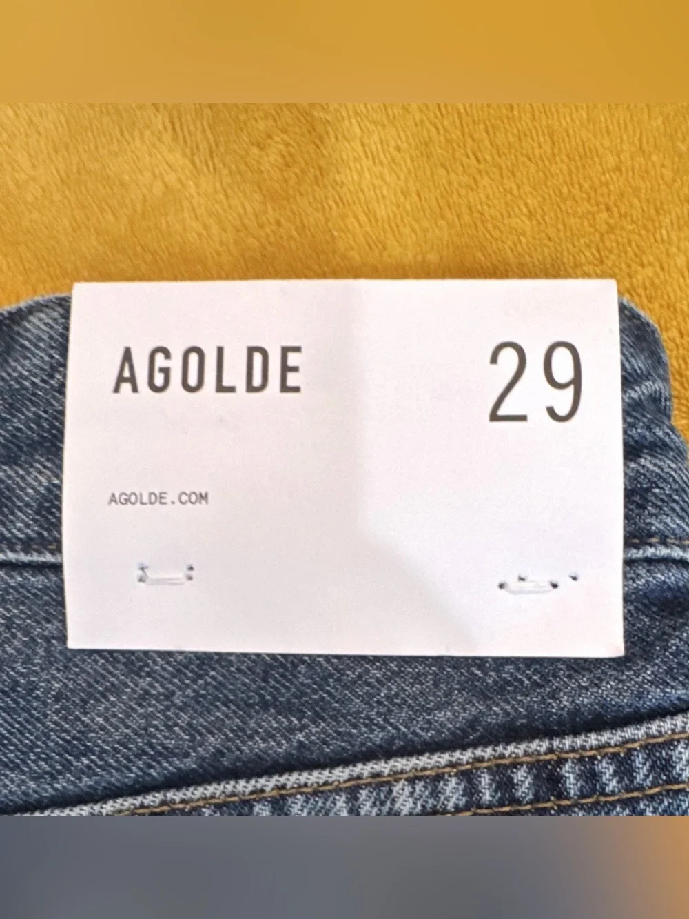 Agolde Wide-Leg High-Rise Jeans in Dark Blue Wash